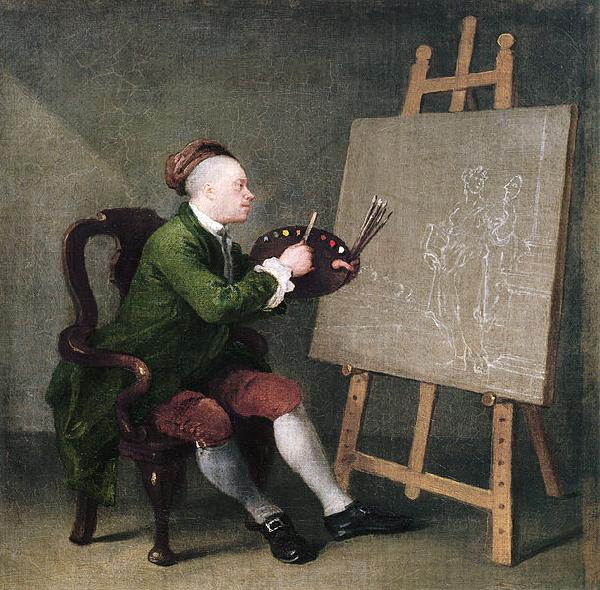 William Hogarth Self-portrait oil painting image
